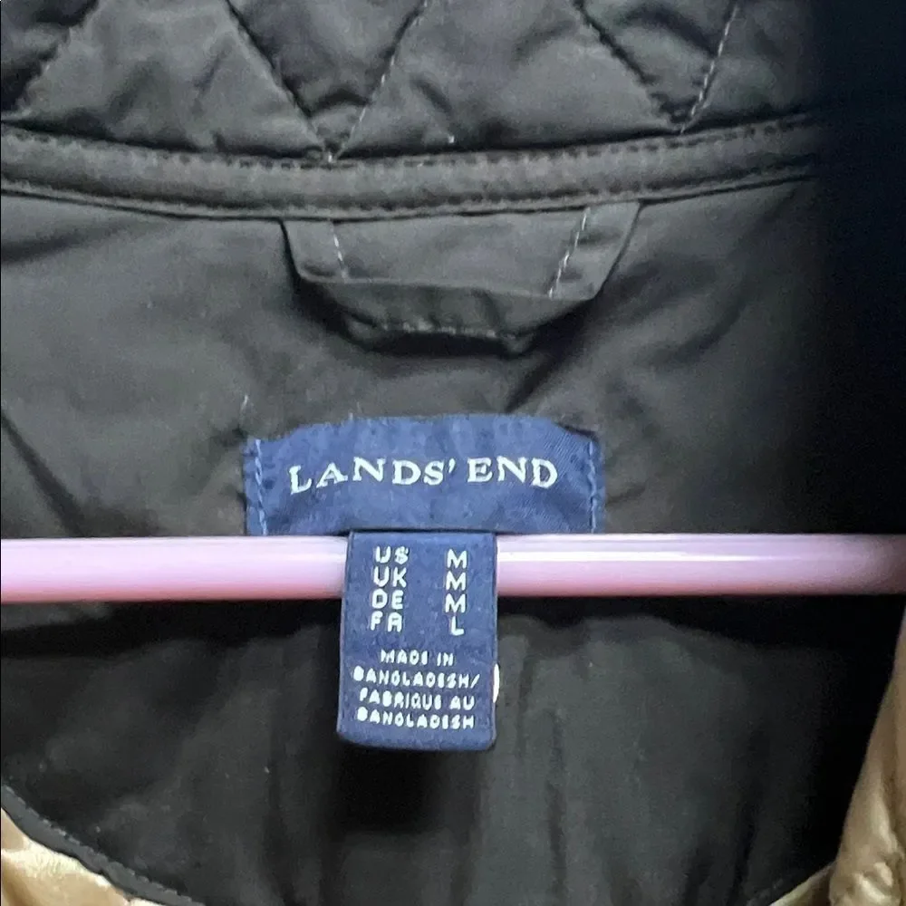 Lands' End Brown Quilted Jacket
